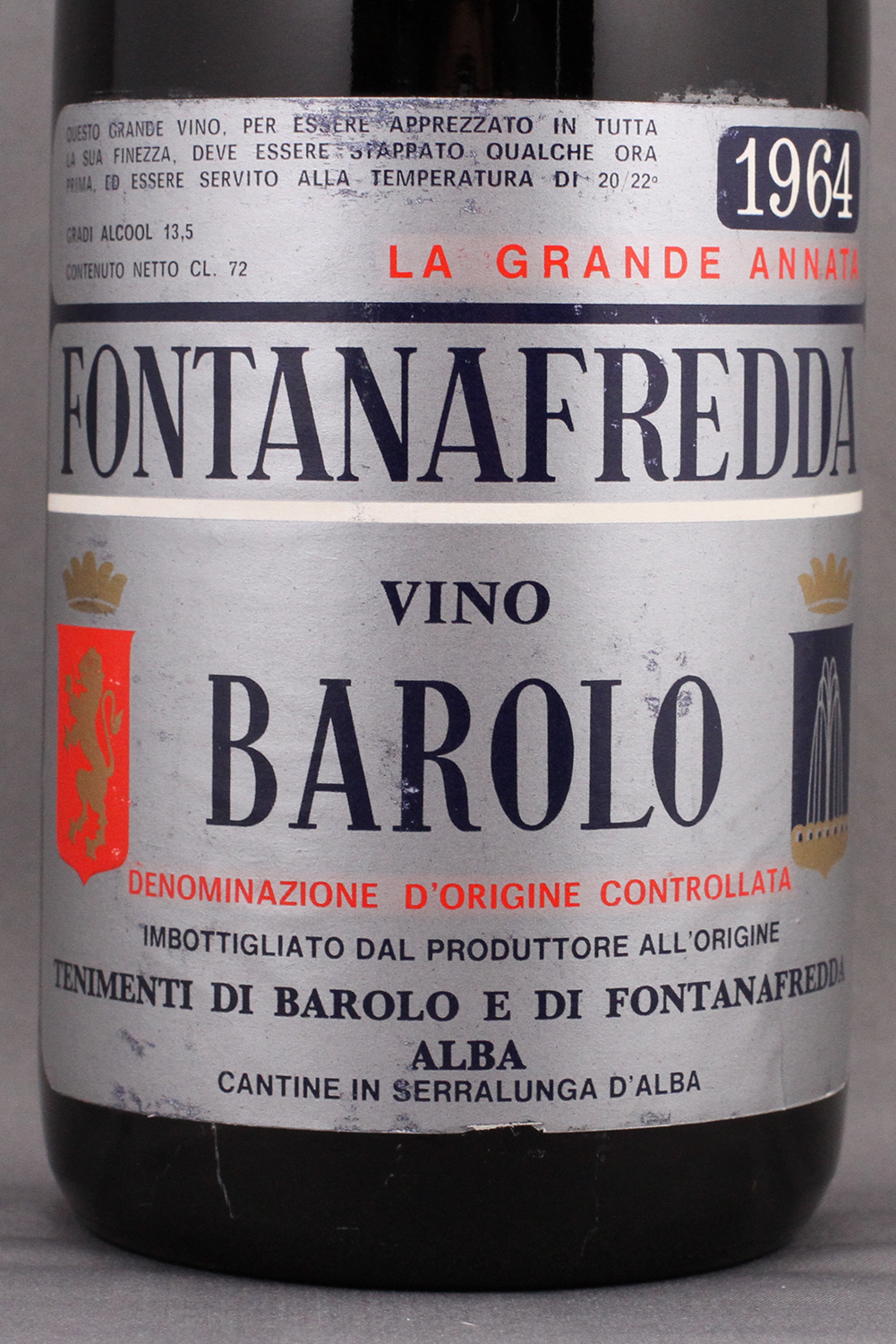 1964 Barolo Fontanafredda バローロ フォンタナフレッダ 1964